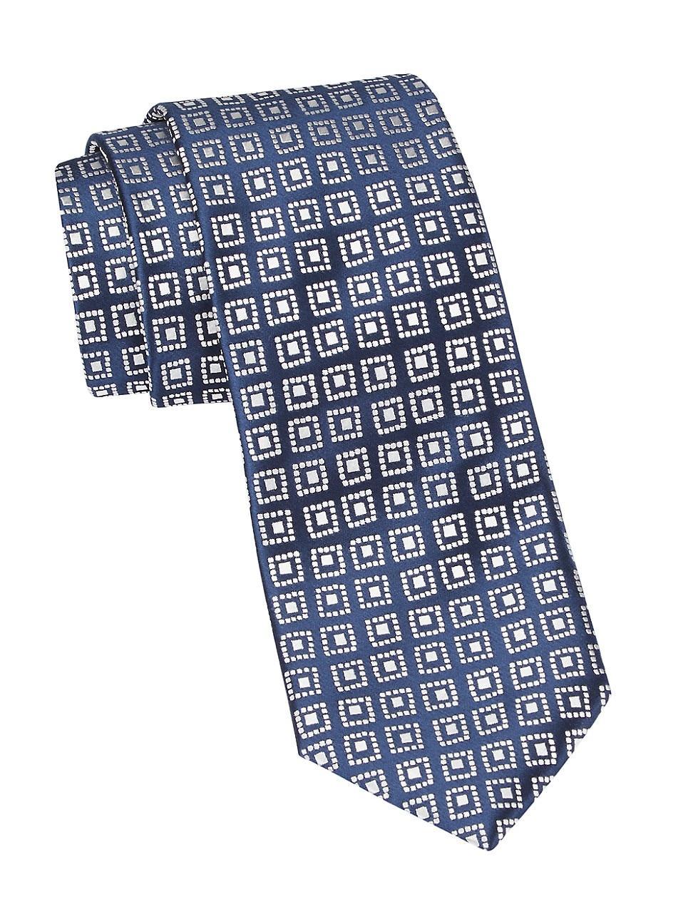 Mens Geobean Woven Silk Tie Product Image