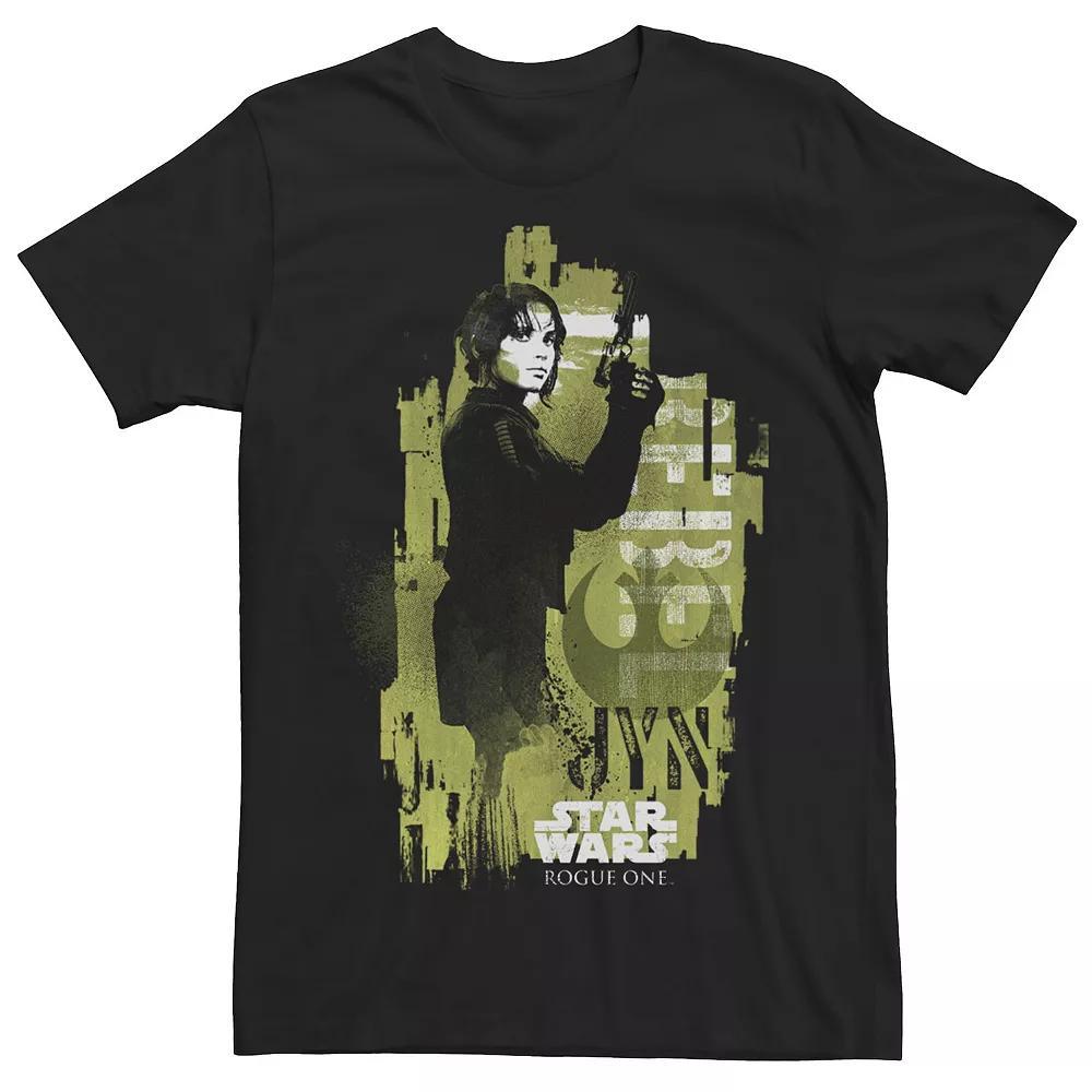 Mens Star Wars Rogue One Jyn Erso Stencil Portrait Tee Product Image