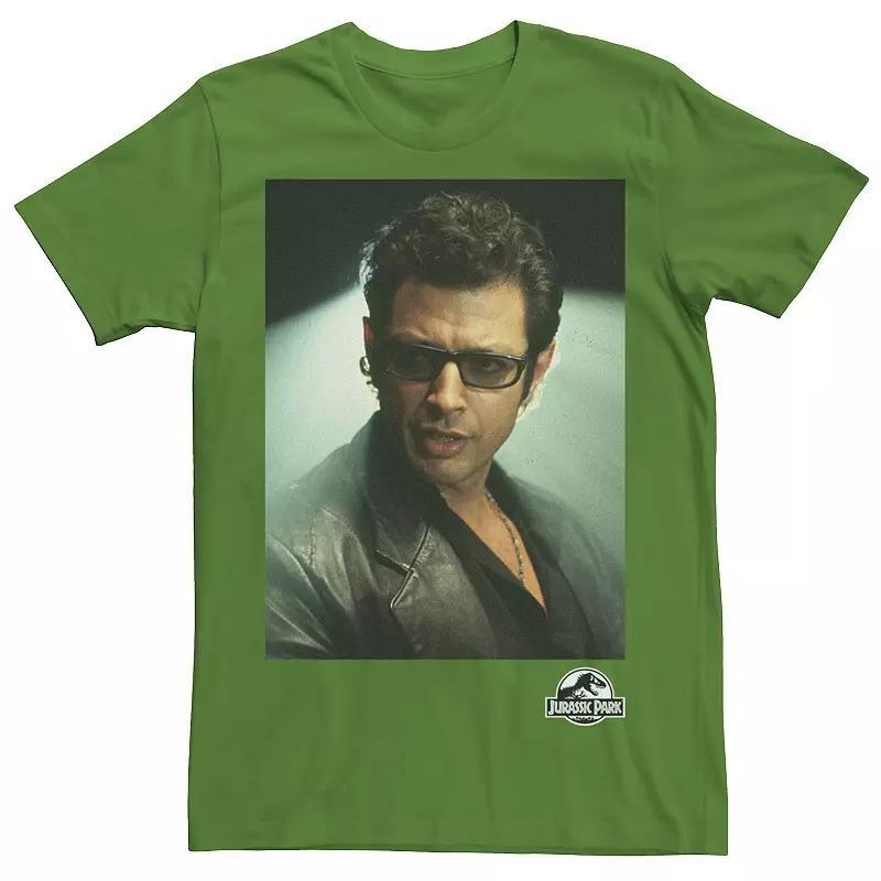Mens Jurassic Park Ian Malcolm Head Shot Photo Graphic Tee Red Product Image