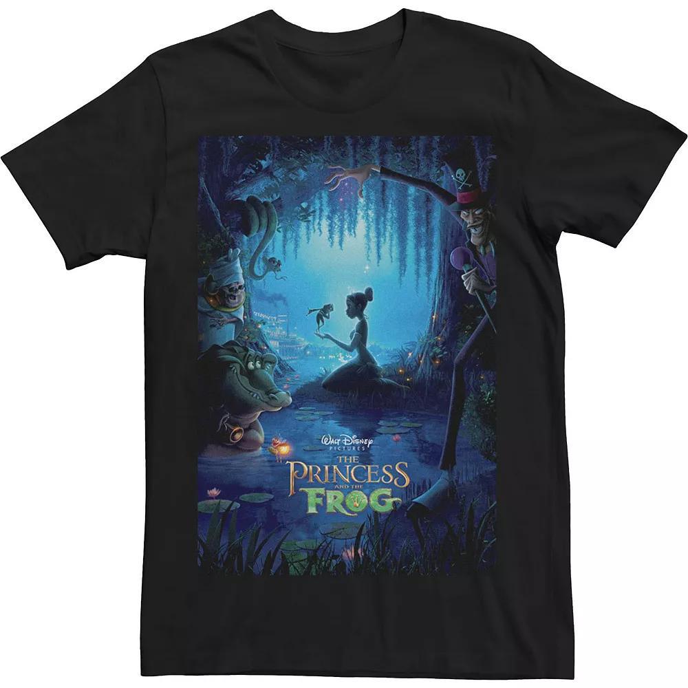 Big & Tall Disney Princess And The Frog Classic Poster Tee, Men's, Size: 3XL Tall, Black Product Image