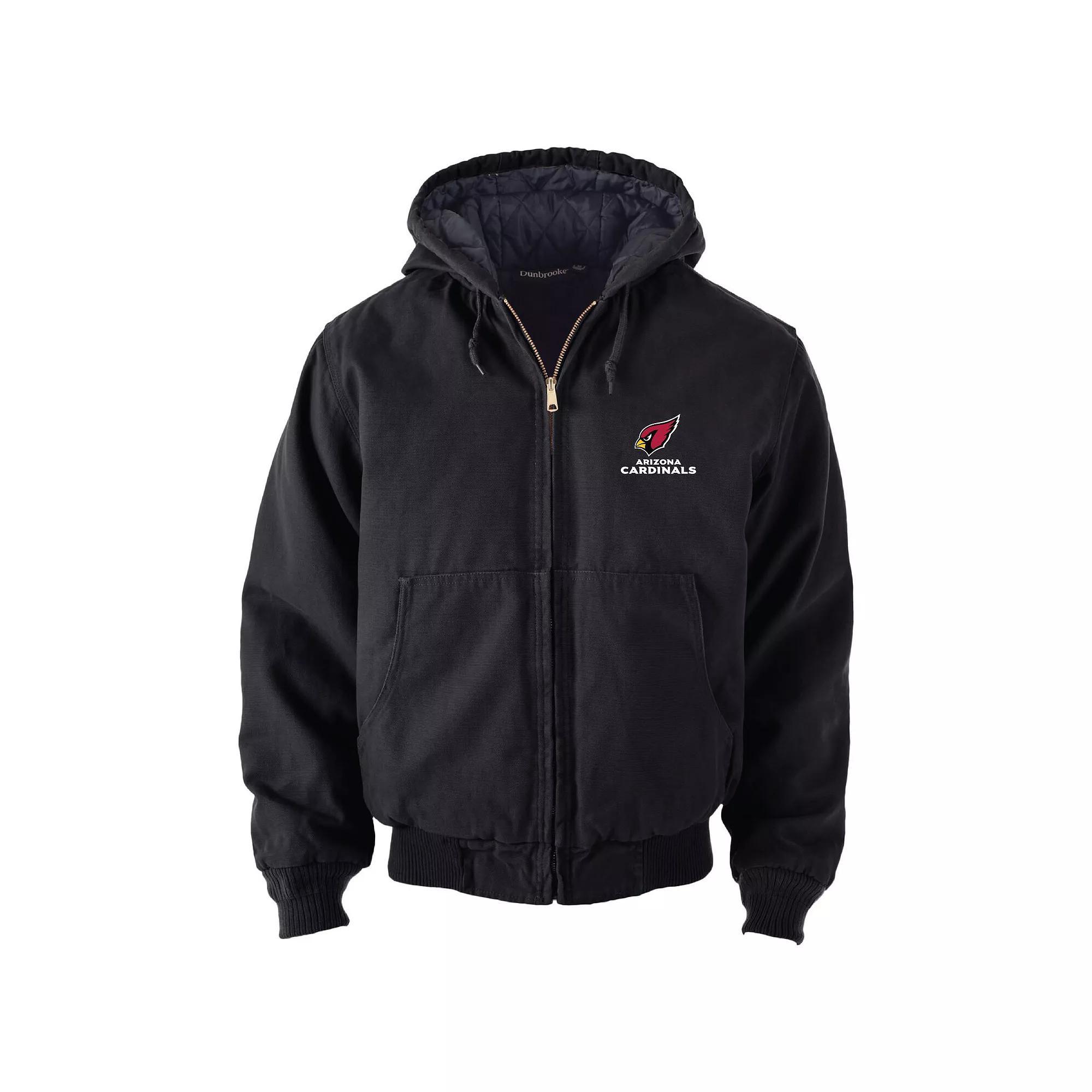 Men's Dunbrooke Black Arizona Cardinals Dakota Cotton Canvas Hooded Jacket, Size: Medium Product Image