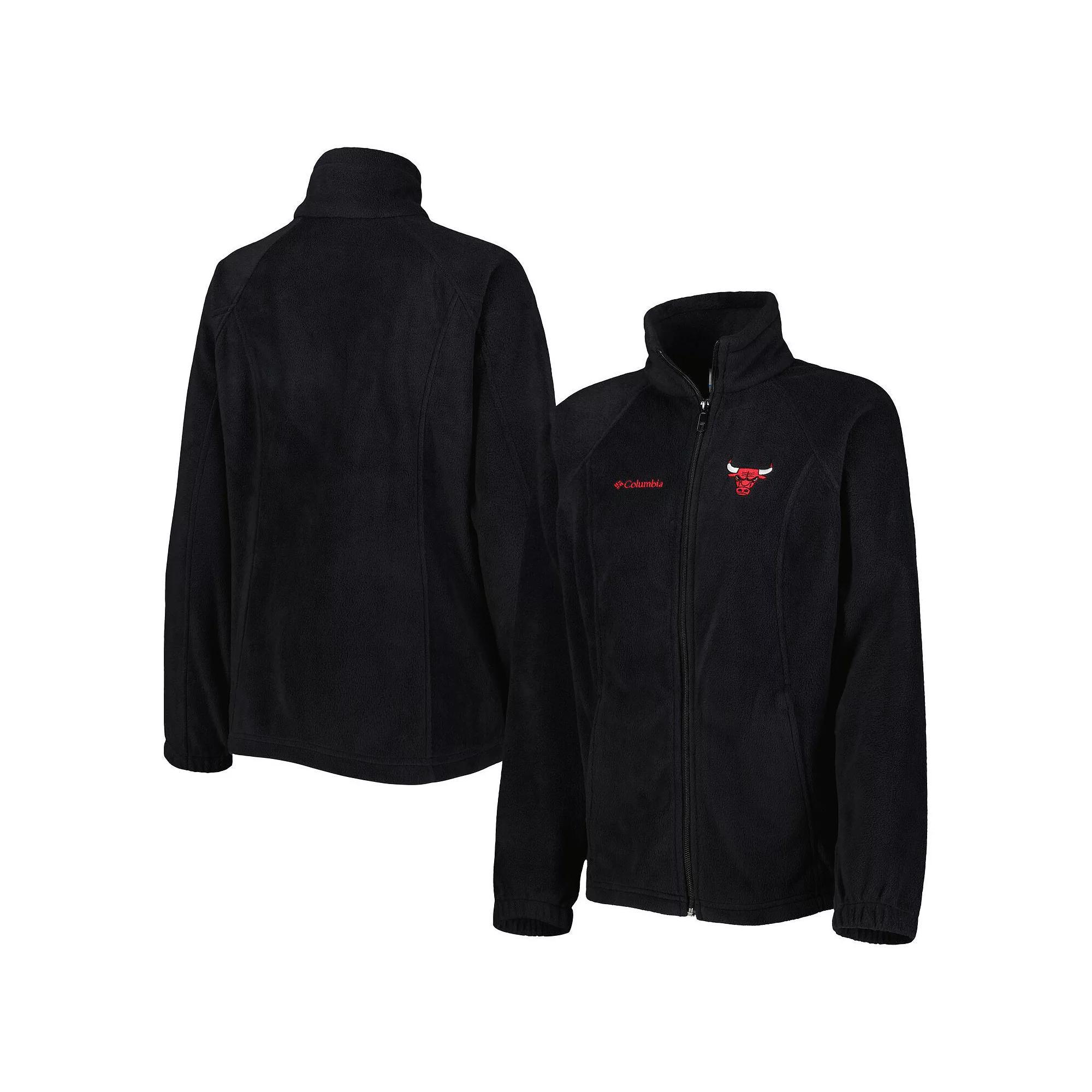 Women's Columbia Black Chicago Bulls Benton Springs Raglan Full-Zip Jacket, Size: XL Product Image