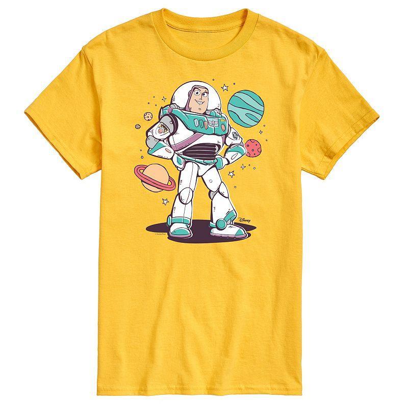 Disney / Pixar's Toy Story 4 Men's Buzz and Planets Graphic Tee, Size: Large, Ivory Product Image