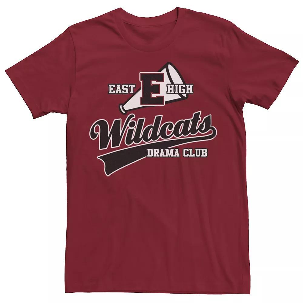 Disney's High School Musical Men's East High Wildcats Drama Club Graphic Tee, Size: Small, Red Product Image