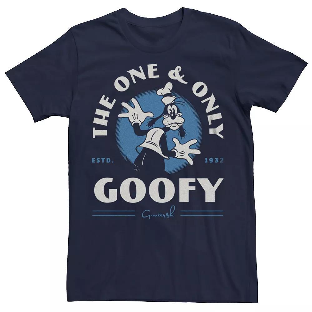 Big & Tall Disney / Pixar Finding Dory Hank "I'm OK With Crazy" Tee, Men's, Size: Large Tall, Navy Grey Product Image