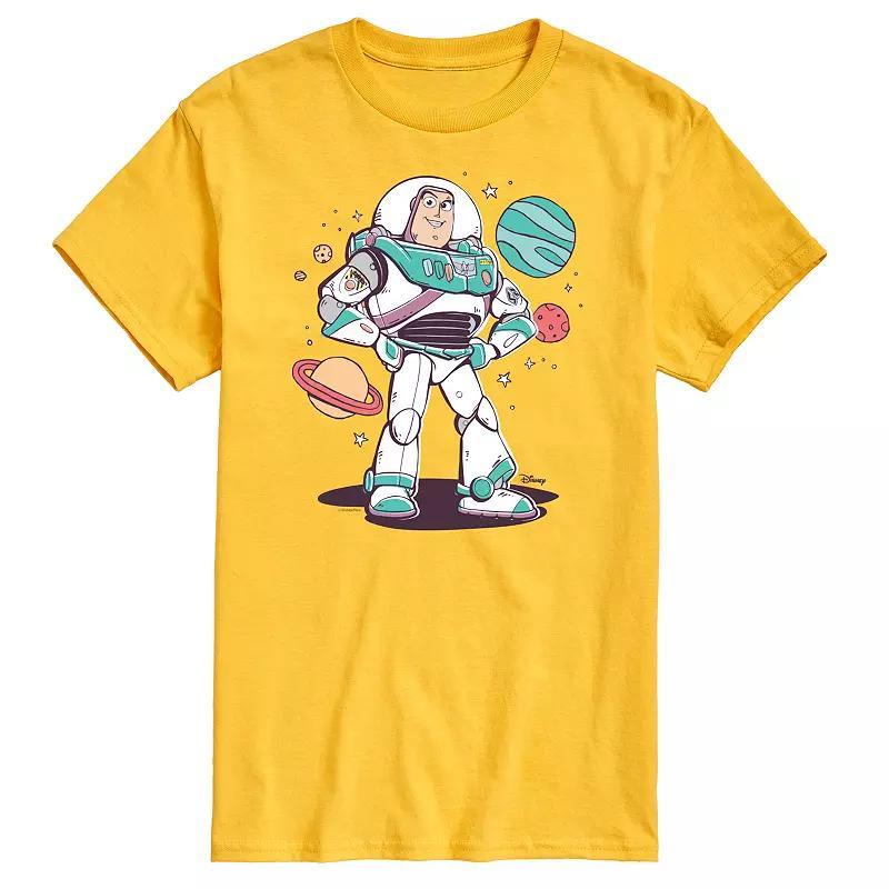 Disney / Pixar's Toy Story 4 Men's Buzz and Planets Graphic Tee, Size: Large, Ivory Product Image