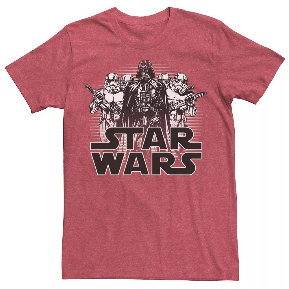 Mens Star Wars Dark Group Tee Navy Grey Product Image