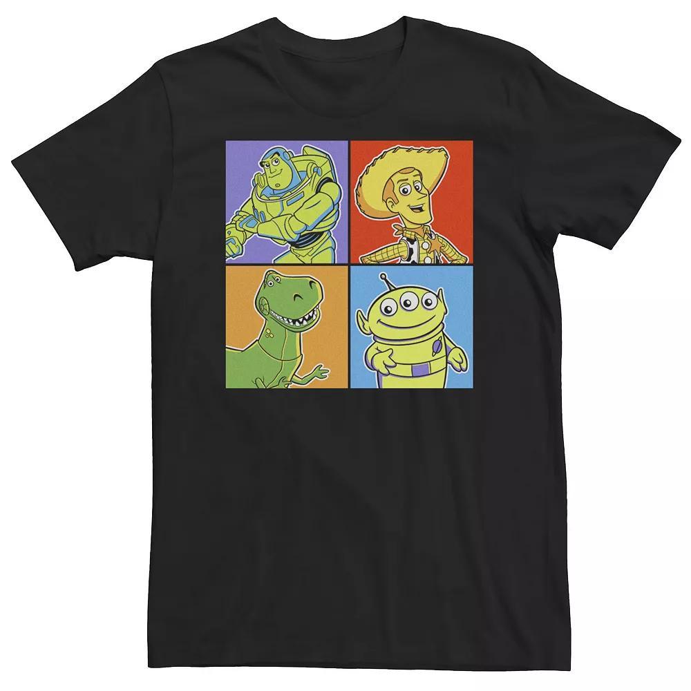 Big & Tall Disney / Pixar Toy Story Group Portrait Panels Tee, Men's, Size: 4XL, Black Product Image