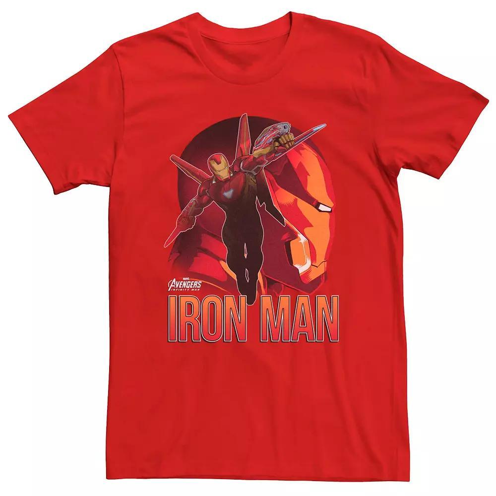 Big & Tall DC Comics Justice League Heroes Look Up Tee, Men's, Size: XL Tall, Navy Grey Product Image