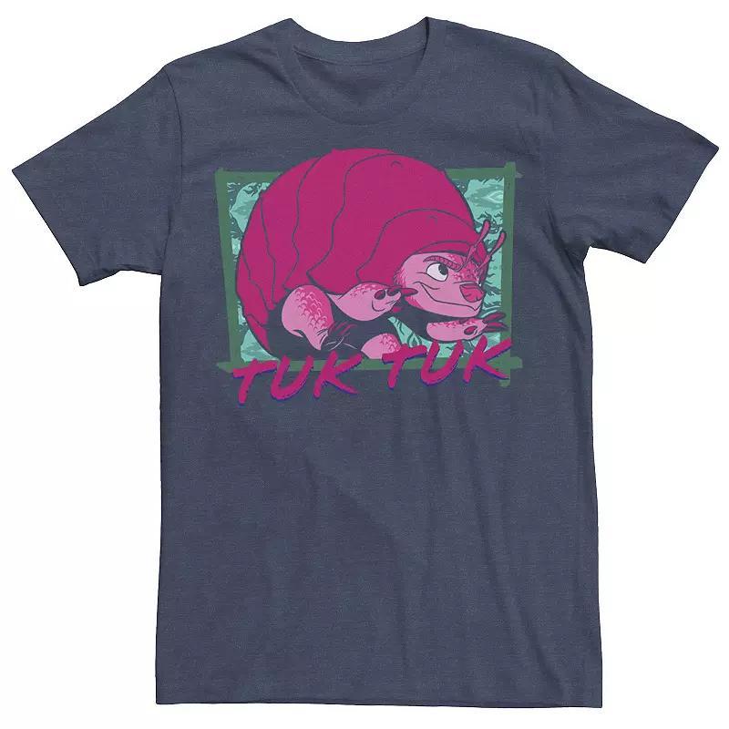 Disney's Raya And The Last Dragon Tuk Tuk Men's Poster Tee, Size: Medium, Navy Grey Product Image