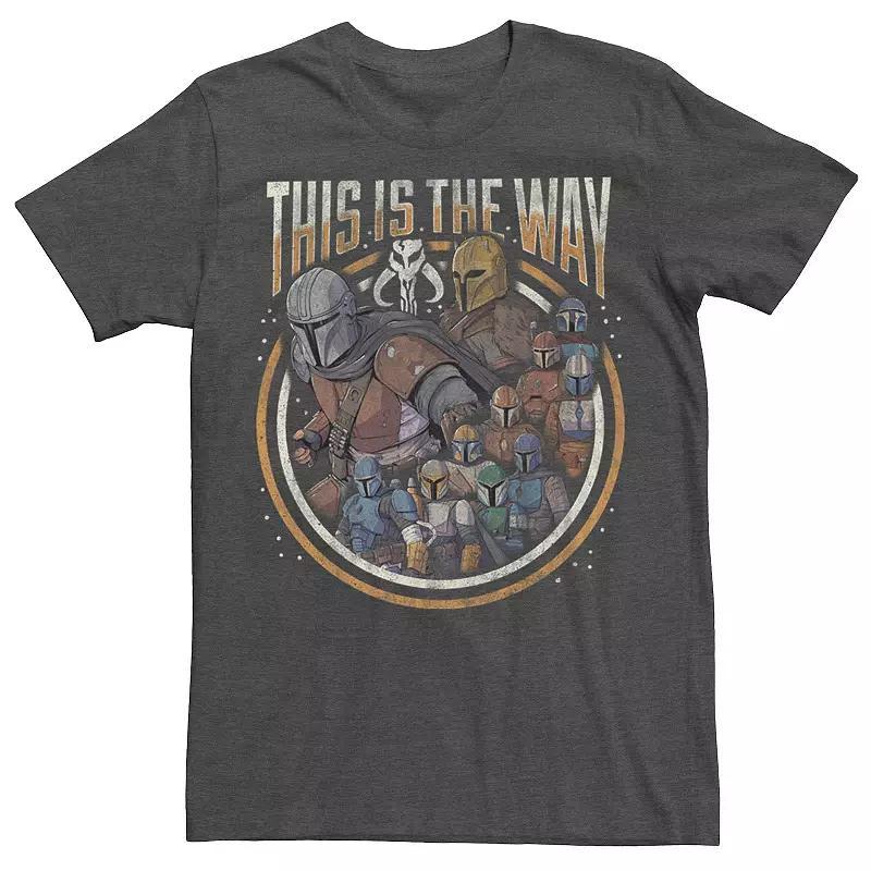 Men's Star Wars The Mandalorian Group Shot This Is The Way Tee, Size: Medium, Grey Heather Product Image