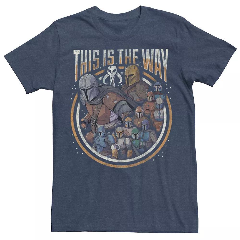 Men's Star Wars The Mandalorian Group Shot This Is The Way Tee, Size: Medium, Grey Heather Product Image
