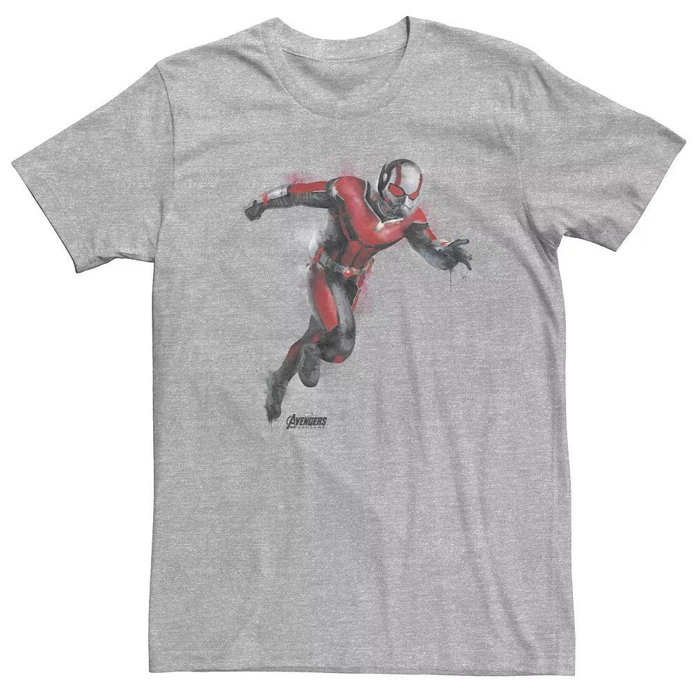 Big & Tall Marvel Avengers Endgame Ant-Man Spray Paint Tee, Men's, Size: 3XL, Athletic Grey Product Image