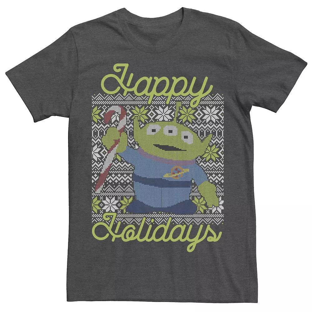 Disney / Pixar's Toy Story Aliens Men's Ugly Christmas Sweater Tee, Size: 3XL, Grey Heather Product Image