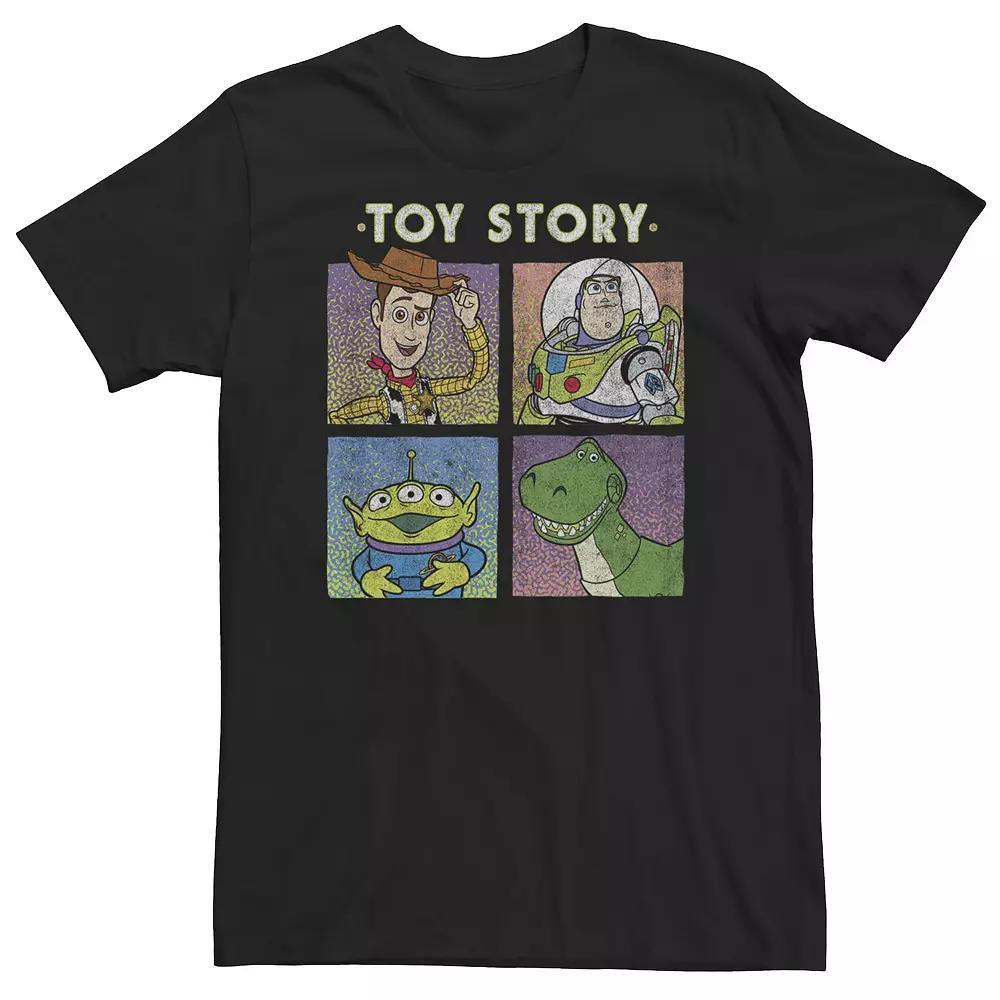 Big & Tall Disney / Pixar Toy Story Square Retro Portraits Tee, Men's, Size: Large Tall, Black Product Image