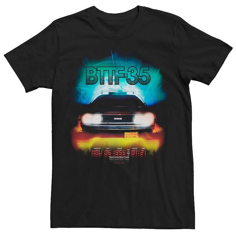 Men's Back To The Future BTTF35 Dark Poster Tee, Size: XL, Black Product Image