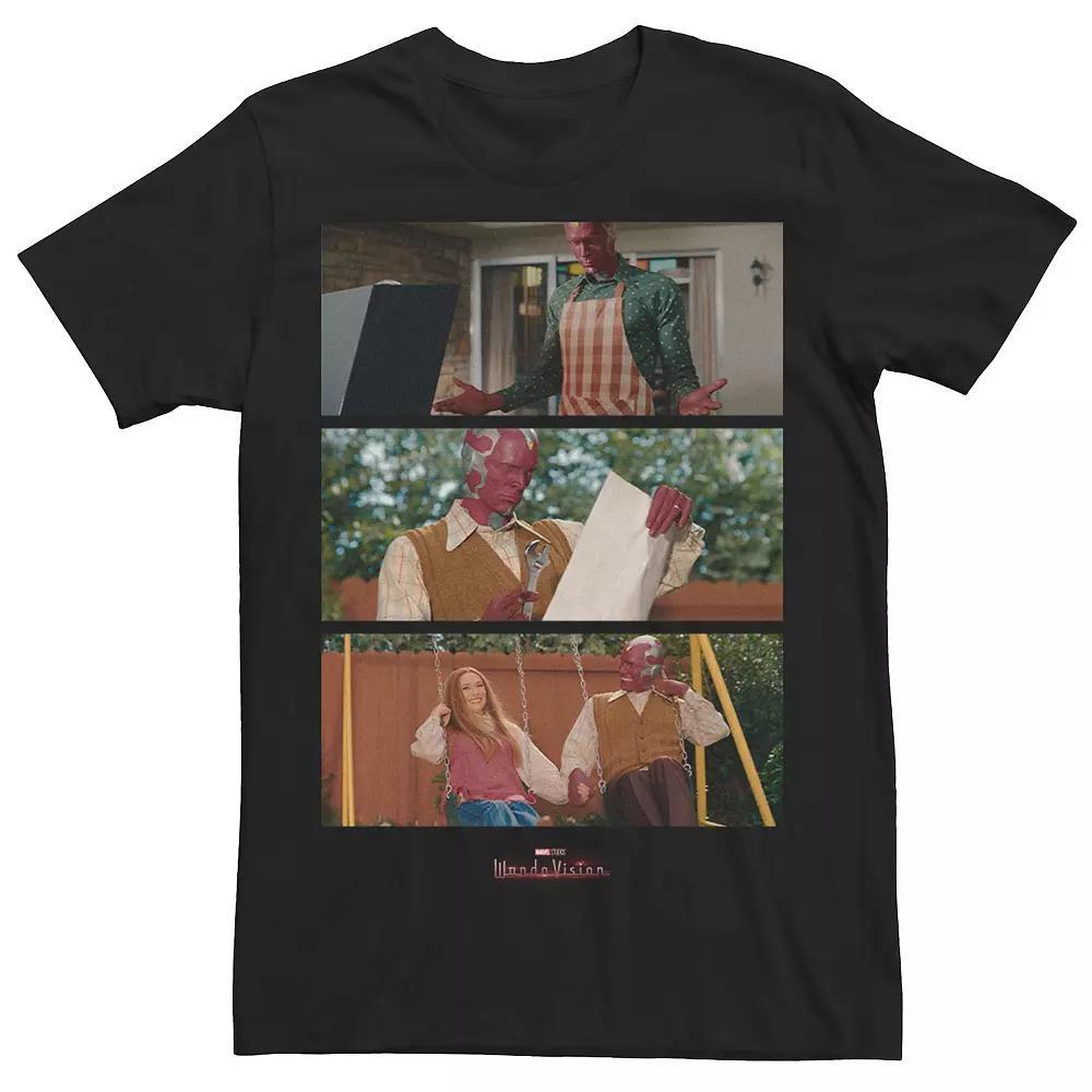 Men's Marvel WandaVision Vision Panels Tee, Size: XXL, Black Product Image