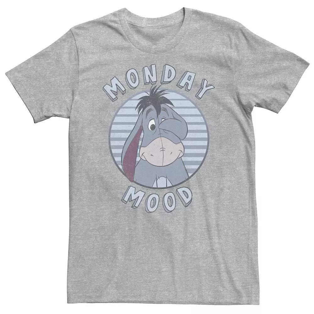Big & Tall Disney Winnie The Pooh Eeyore Monday Mood Tee, Men's, Size: 3XL, Athletic Grey Product Image