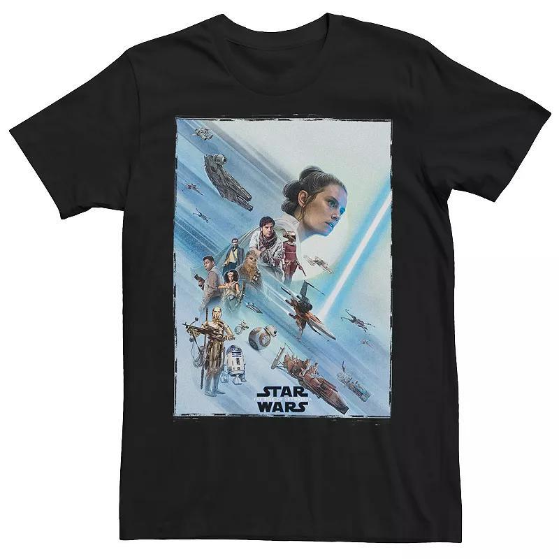 Men's Star Wars The Rise of Skywalker Rey Tee, Size: Medium, Black Product Image