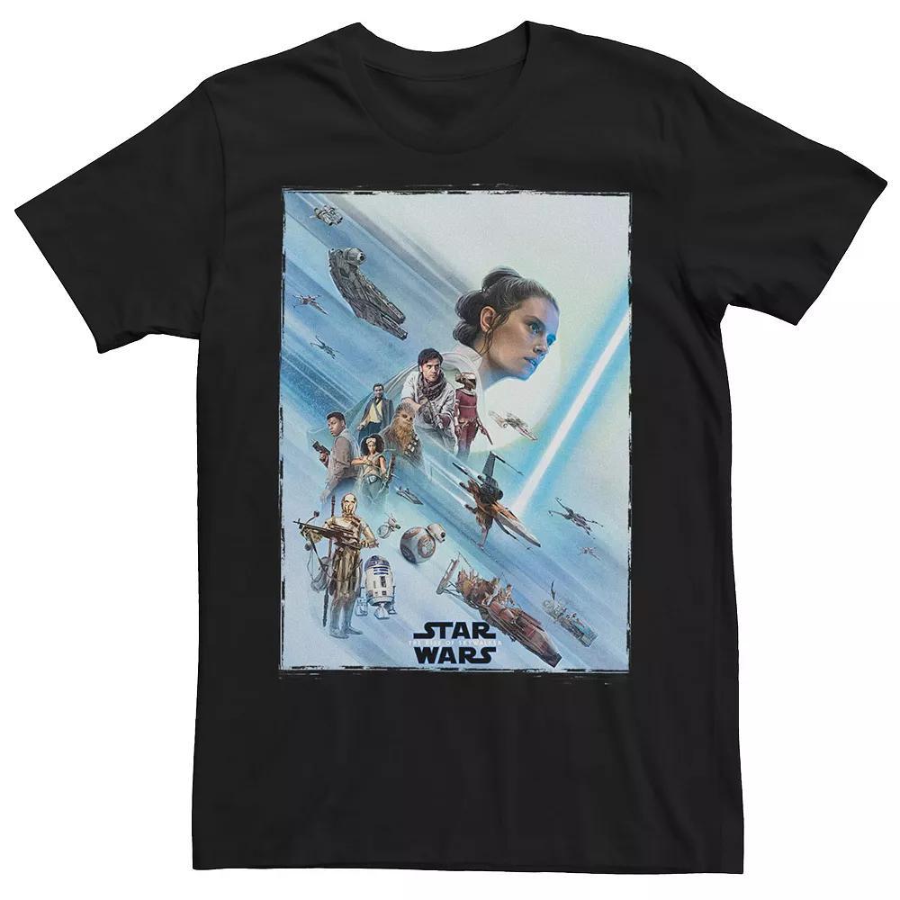 Men's Star Wars The Rise of Skywalker Rey Tee, Size: Medium, Black Product Image