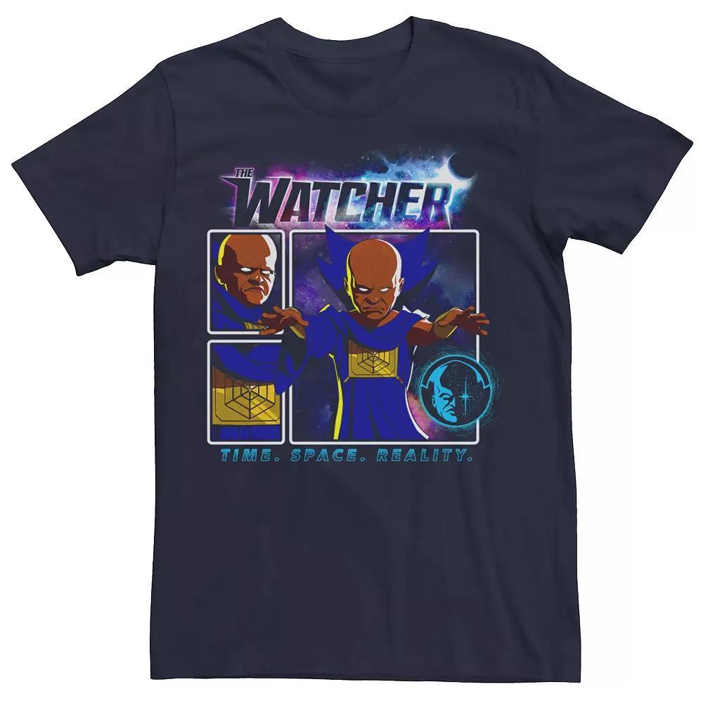 Men's Marvel What If The Watcher Comic Panels Tee, Boy's, Size: XXL, Black Product Image