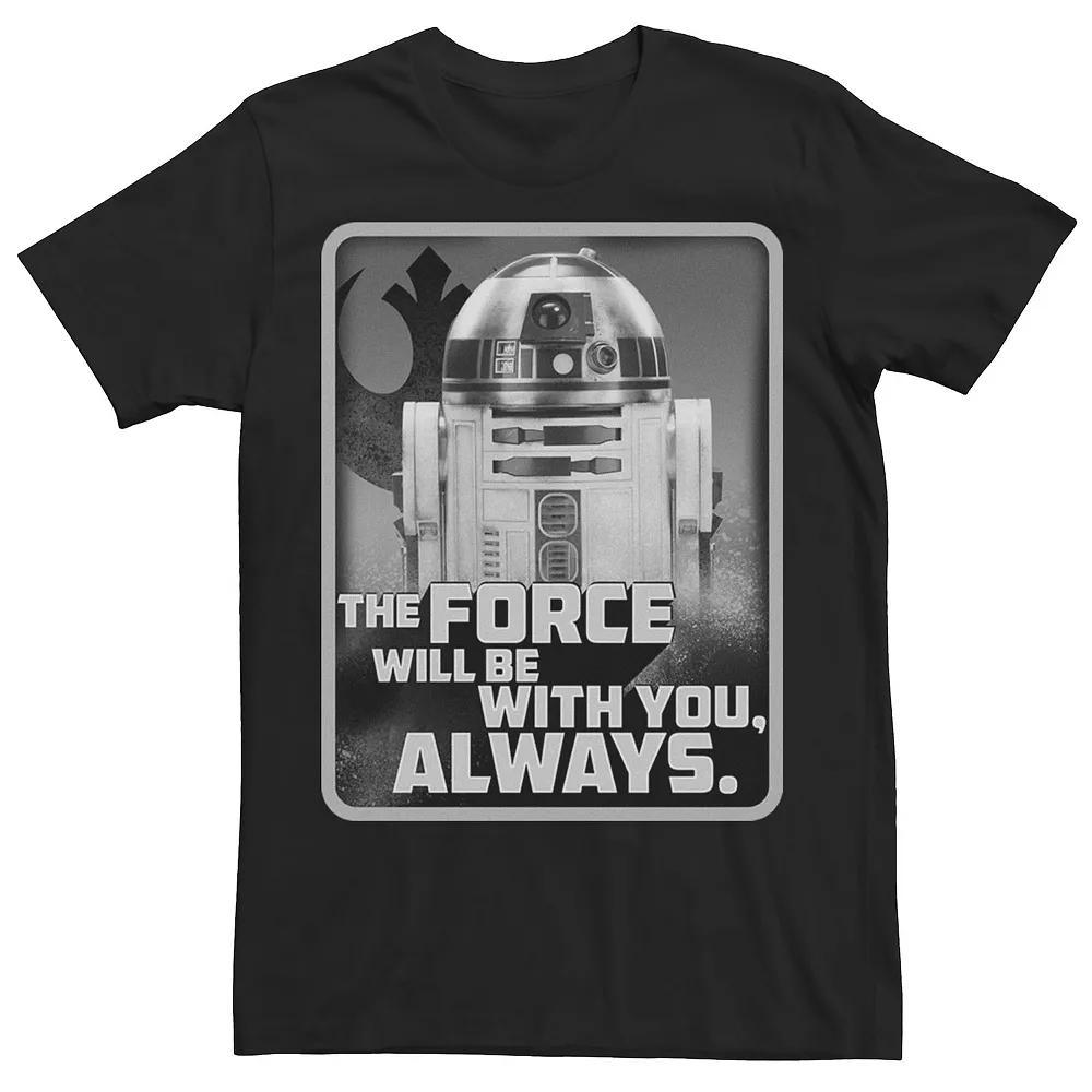 Men's Star Wars: The Rise Of Skywalker R2-D2 With You Always Tee, Size: 3XL, Black Product Image