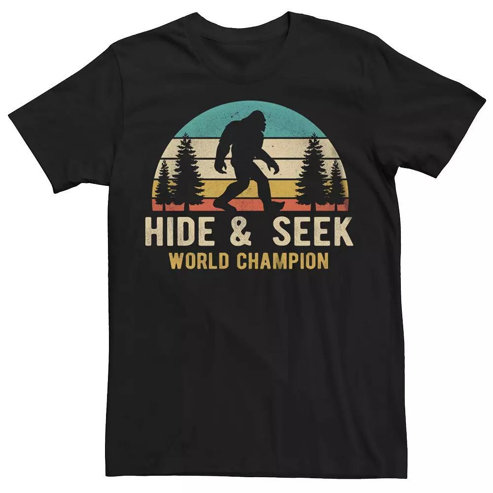 Men's Hide & Seek World Champion Bigfoot Graphic Tee, Size: XL, Black Product Image
