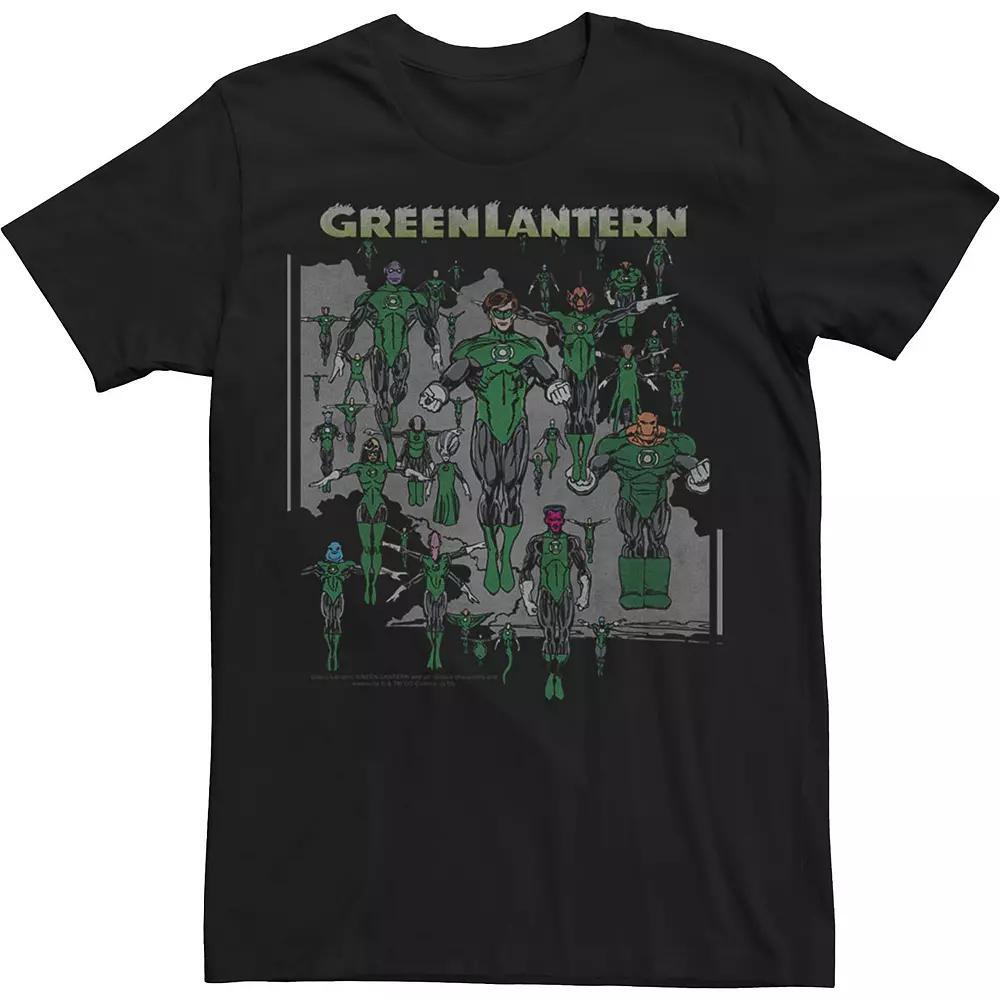 Men's Green Lantern Lanterns Of The Corps Comic Tee, Size: Medium, Black Product Image