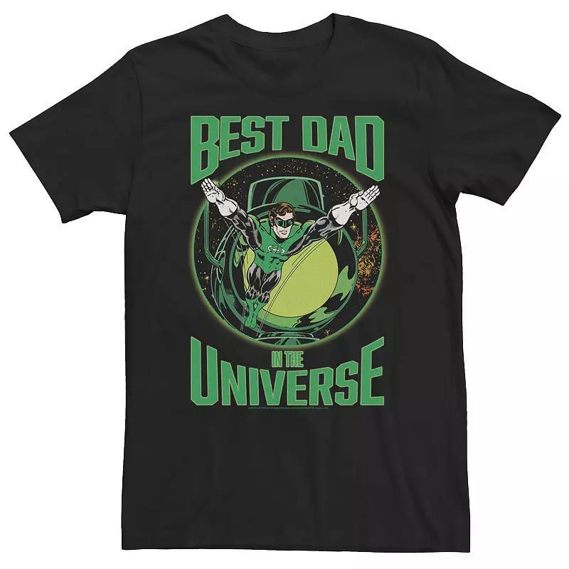 Big & Tall DC Comics Green Lantern Best Dad In The Universe Tee, Men's, Size: 3XL, Black Product Image