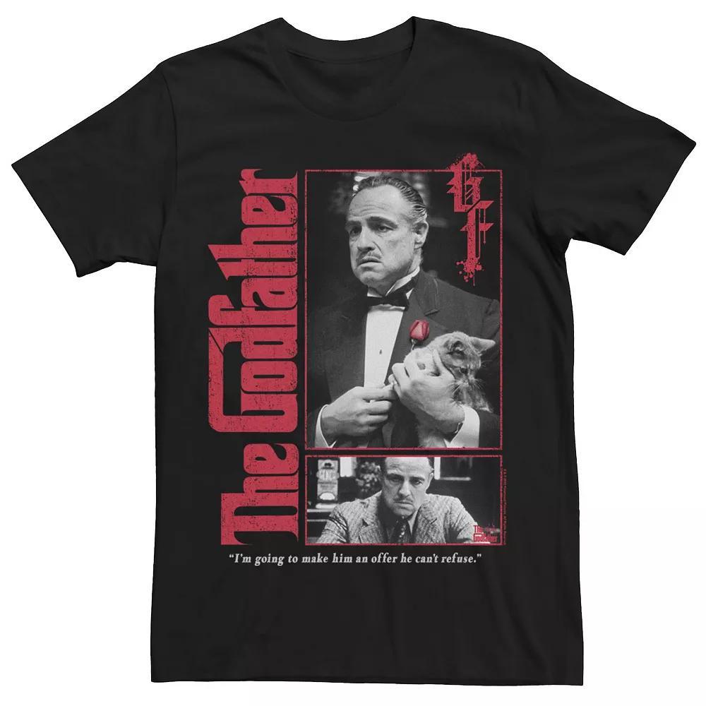 Men's The Godfather With Kitty Tee, Size: XL, Black Product Image
