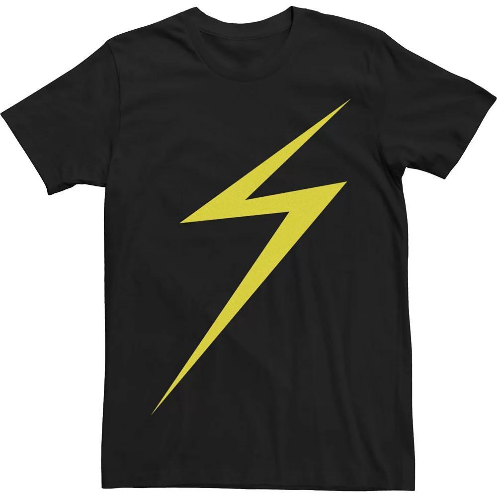 Men's Marvel Ms Marvel Logo Tee, Size: Large, Black Product Image