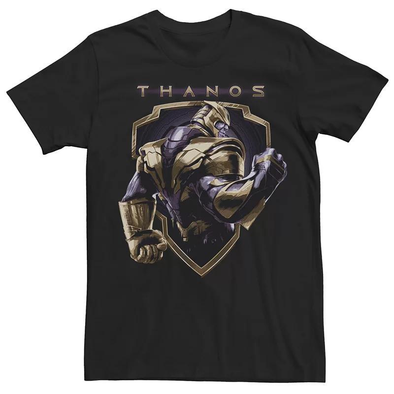 Boys 8-20 Marvel Avengers Endgame Thanos Shield Graphic Tee, Boy's, Size: XL, Black Product Image