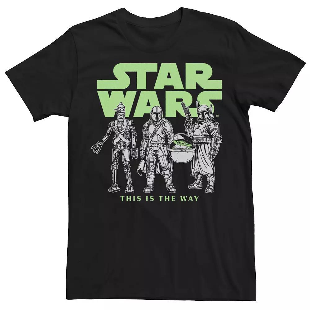 Big & Tall Star Wars Logo Lineup Tee, Men's, Size: XL Tall, Black Product Image