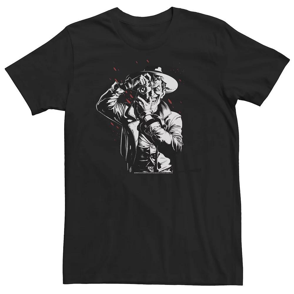 Mens Chameleon Paint Splatter Graphic Tee Navy Grey Product Image