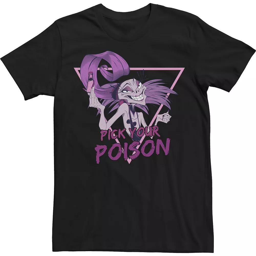 Disney's Emperor's New Groove Yzma Men's Pick Your Poison Portrait Tee, Size: Large, Black Product Image