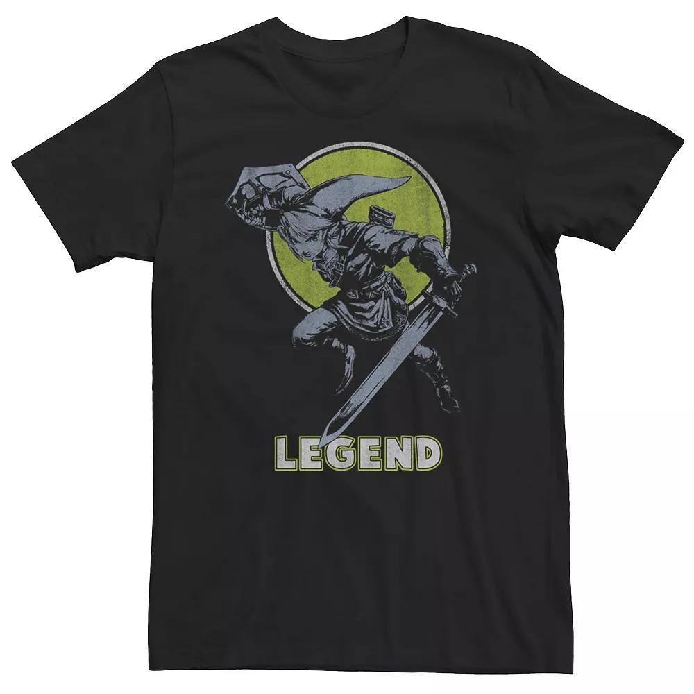 Big & Tall Star Wars Rey And BB-8 Action Portrait Poster Tee, Men's, Size: 3XL, Navy Grey Product Image