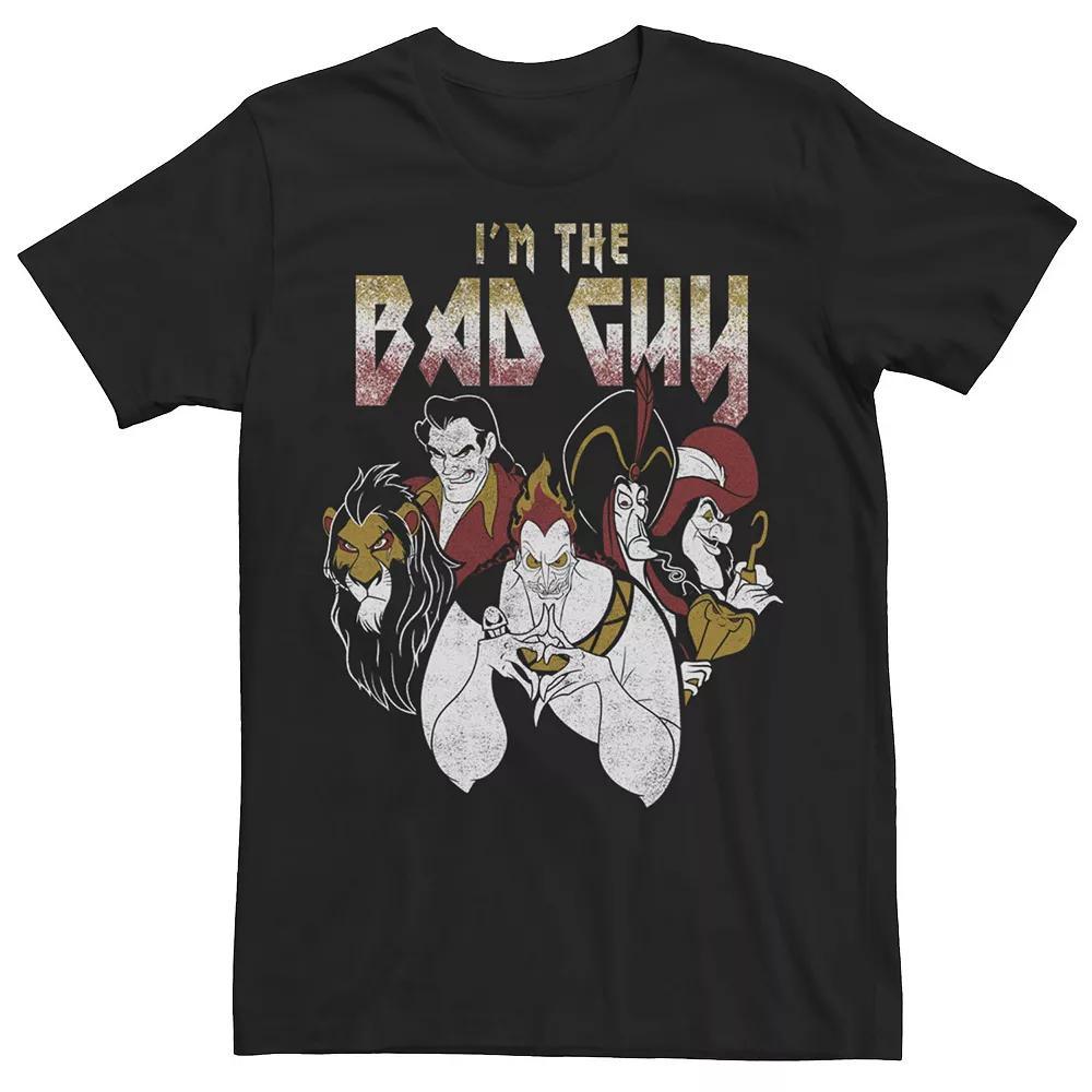 Disney Villains Men's I'm The Bad Guy Group Portrait Tee, Size: Large, Black Product Image