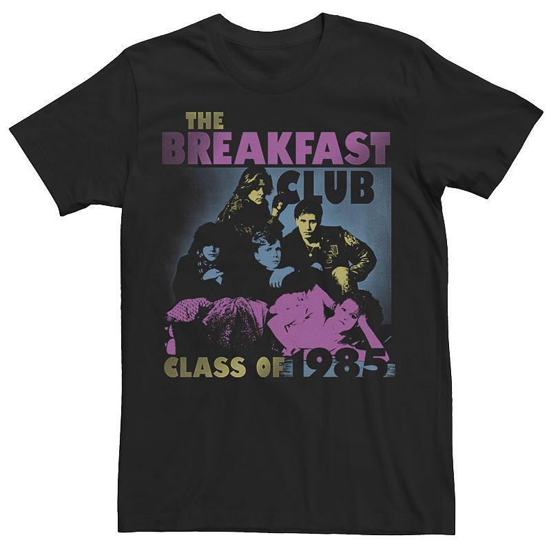 Men's Breakfast Club Class Of '85 Stencil Portrait Tee, Size: Large, Black Product Image
