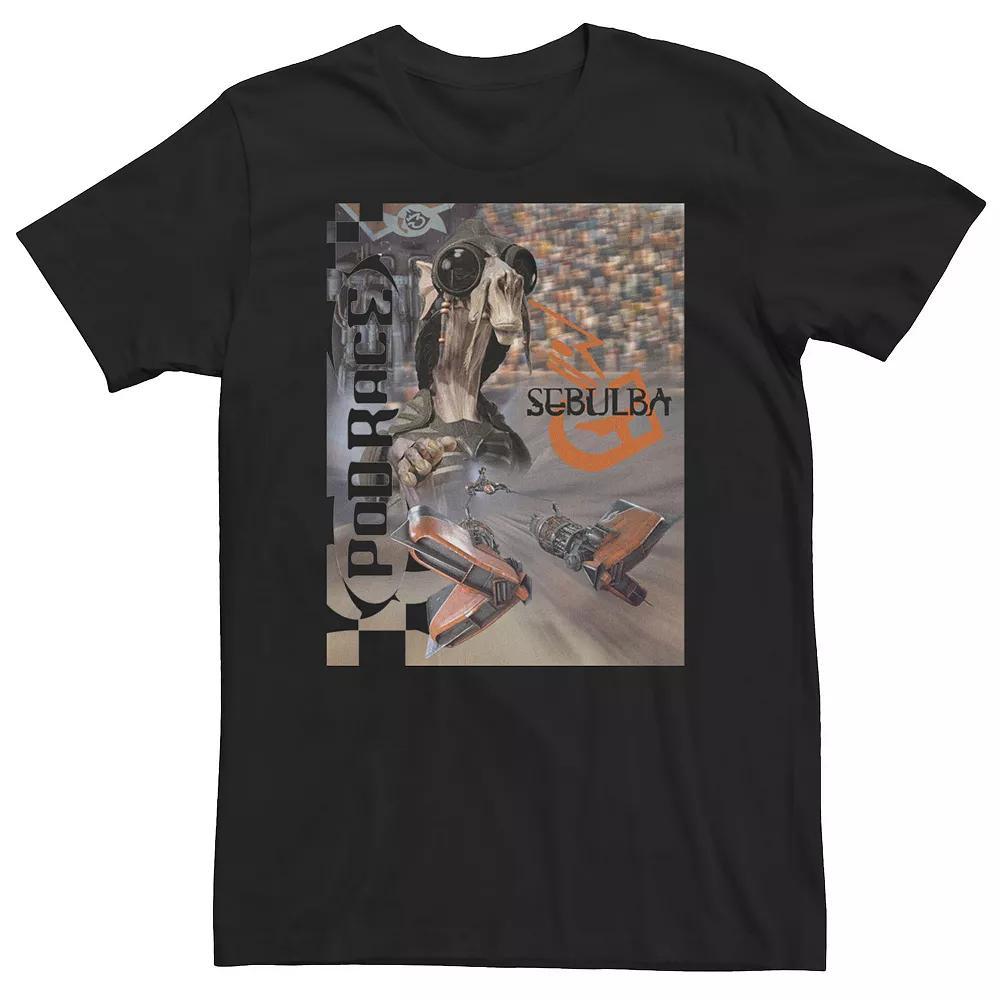 Big & Tall Netflix Stranger Things 4 Hopper Big Face Tee, Men's, Size: Large Tall, Black Product Image