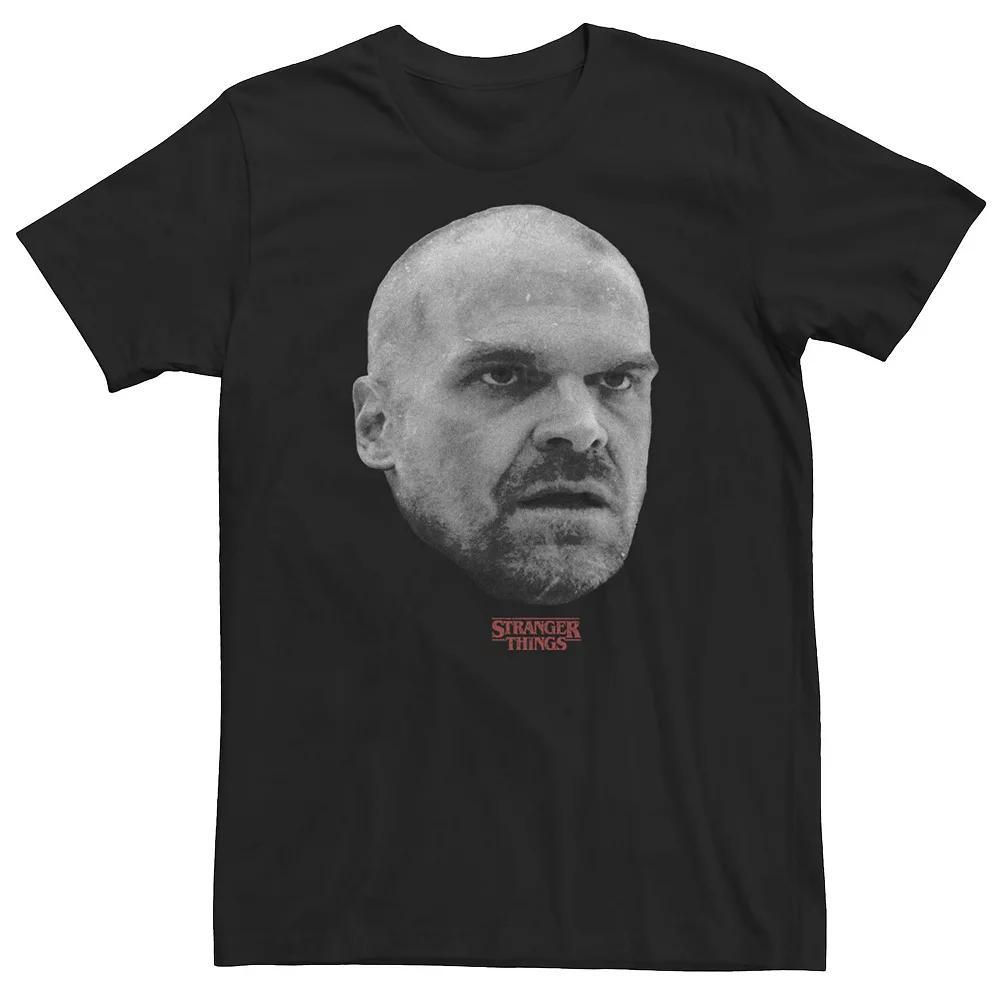 Big & Tall Netflix Stranger Things 4 Hopper Big Face Tee, Men's, Size: Large Tall, Black Product Image