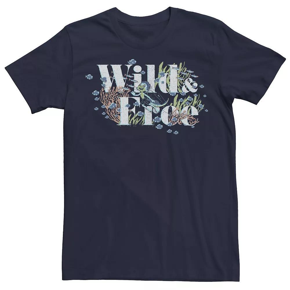 Disney / Pixar's Luca Men's Wild & Free Tee, Size: Small, Blue Product Image