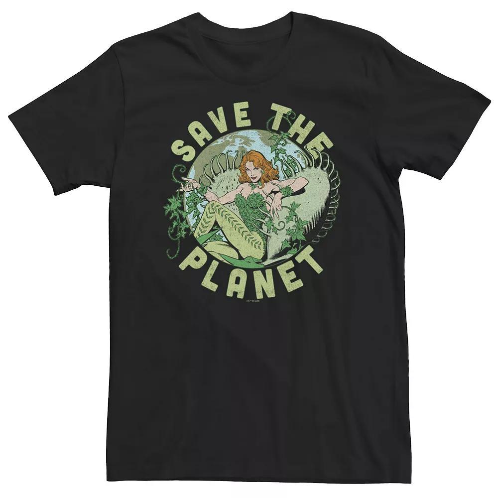 Big & Tall DC Comics Batman Save The Planet Poison Ivy Pose Tee, Men's, Size: XXL Tall, Black Product Image