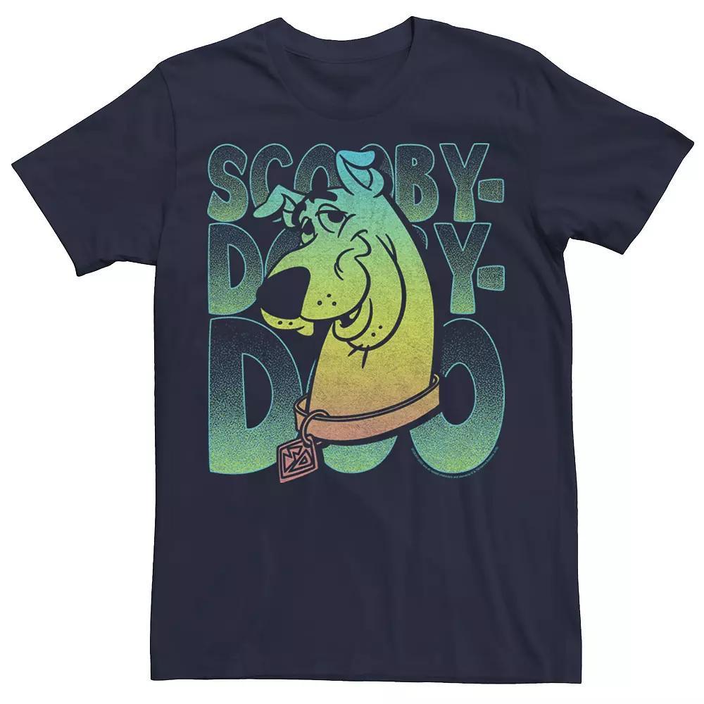 Mens Scooby-Doo Gradient Portrait Tee Blue Product Image