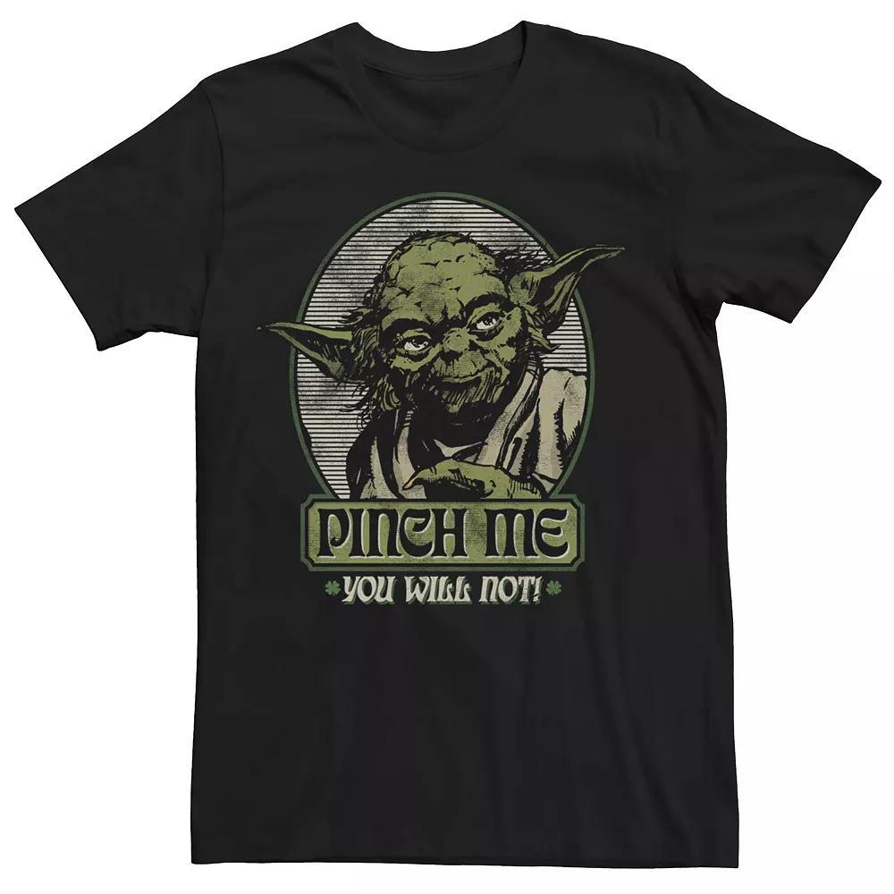 Men's Star Wars Yoda Pinch Me You Will Not Short Sleeve Tee, Size: XL, Black Product Image