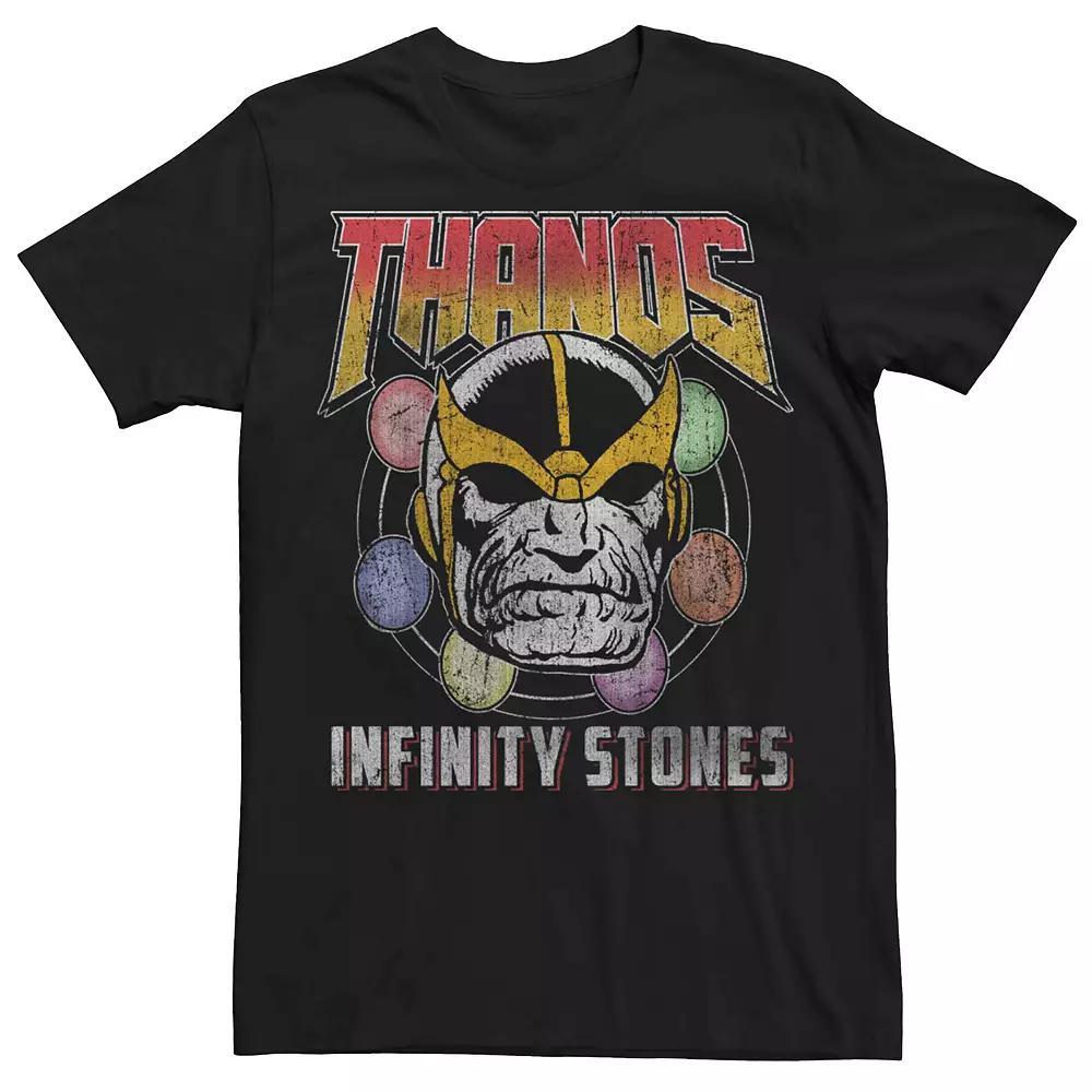 Mens Marvels Thanos Vintage Infinity Stones Poster Tee Product Image