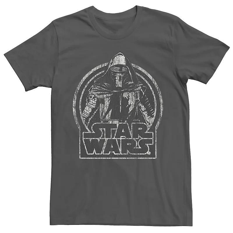 Big & Tall Friends TV Show Title Logo Group Skyline Portrait Tee, Men's, Size: 5XL, Black Product Image