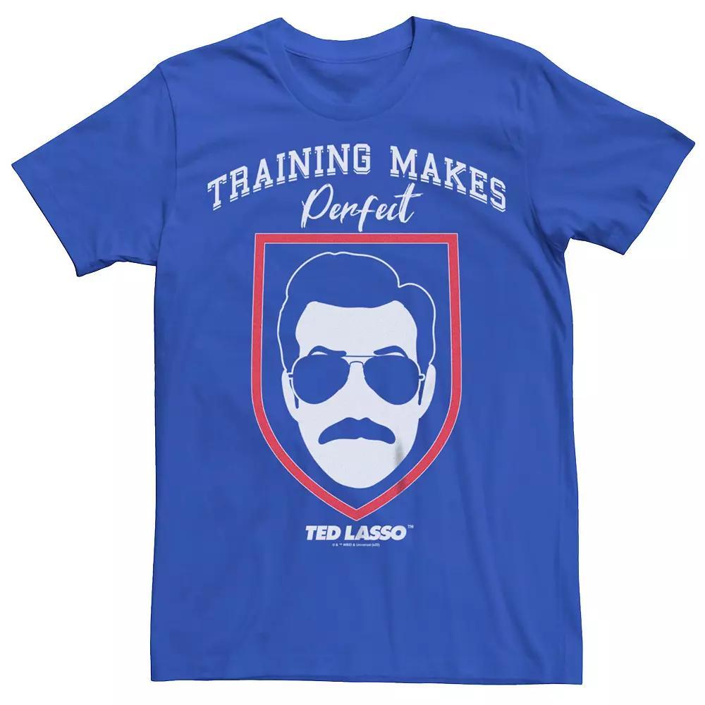 Men's Ted Lasso Training Makes Perfect Sunglasses Graphic Tee, Size: XS, Royal Product Image