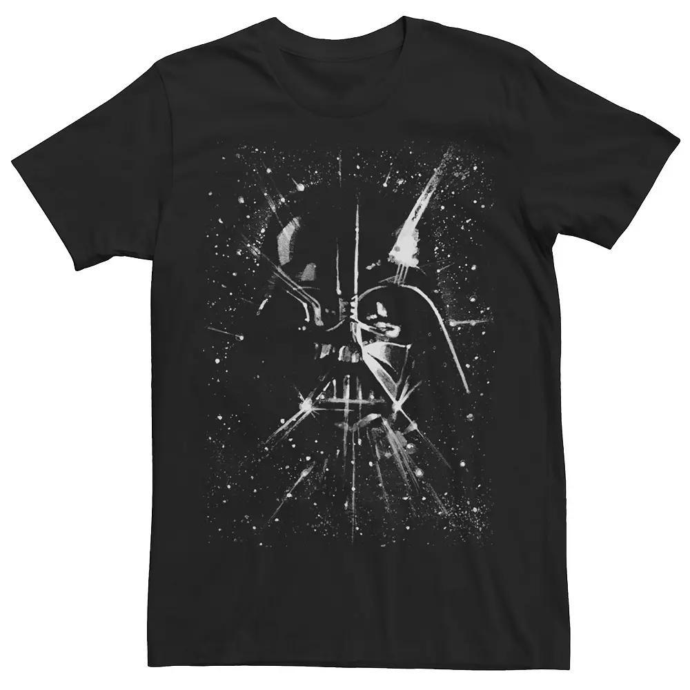 Men's Star Wars Darth Vader Helmet In Space Tee, Size: Large, Black Product Image