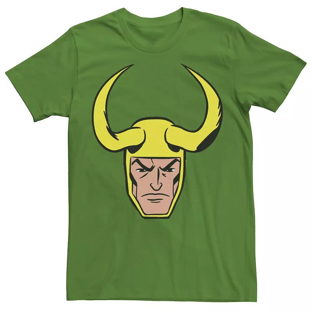 Men's Marvel Loki Big Face Graphic Tee, Size: XXL, Kelly Product Image
