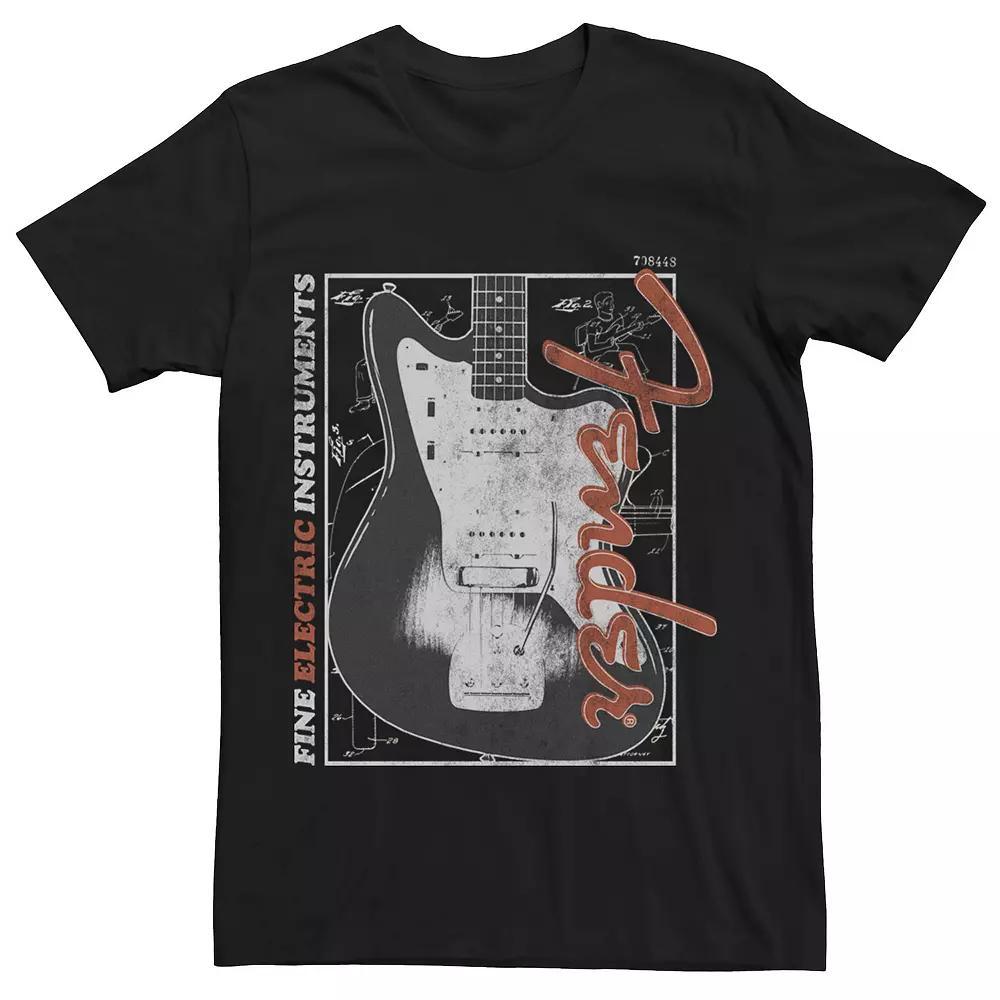 Men's Fender Fine Instruments Tee, Size: XXL, Black Product Image